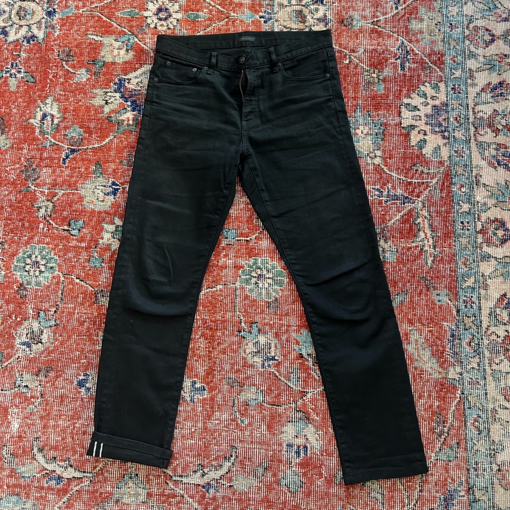 Uniqlo Black Selvedge Denim - Slim Taper - 33/32